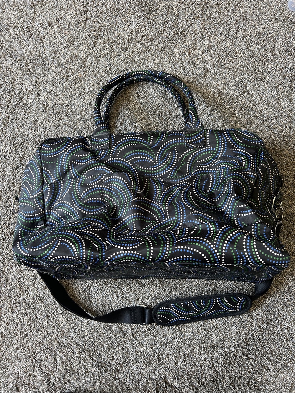 Vera Bradley Black Travel Duffel Bag